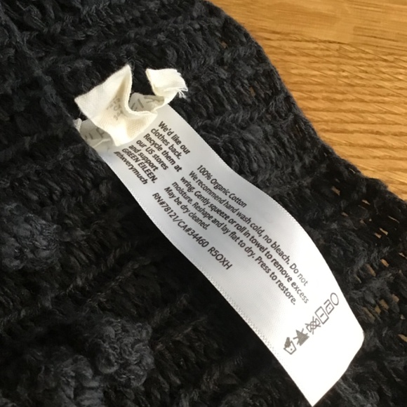 eileen Fisher 100% organic cotton popcorn scarf - Picture 2 of 3